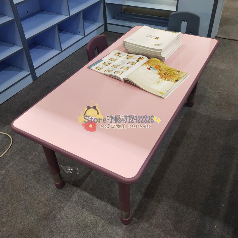 유치원 리프팅 테이블 직사각형 테이블과 의자 세트 그림 테이블 학습 테이블과 의자 수동 테이블 높은-
